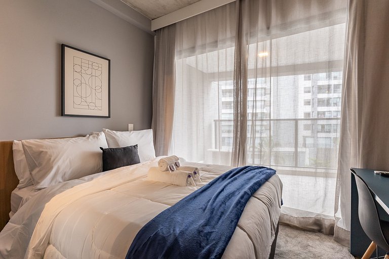 Charmoso studio C/varanda na Pompéia