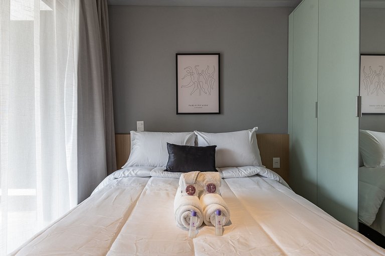 Charmoso studio C/varanda na Pompéia