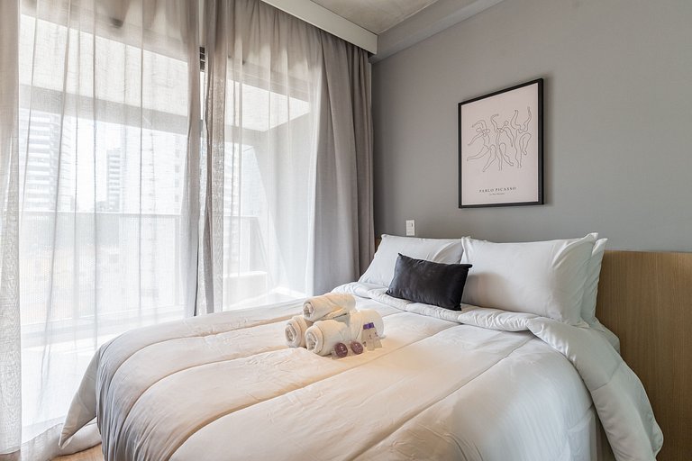 Charmoso studio C/varanda na Pompéia