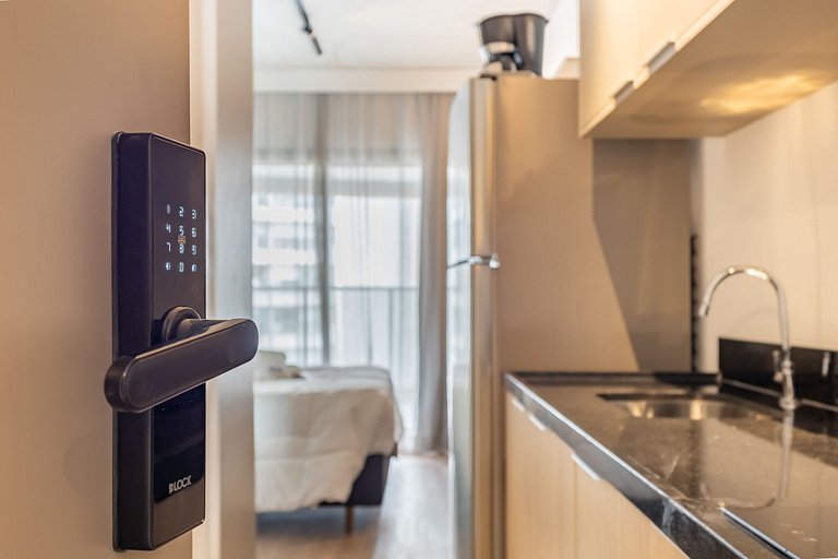 Charmoso studio C/varanda na Pompéia