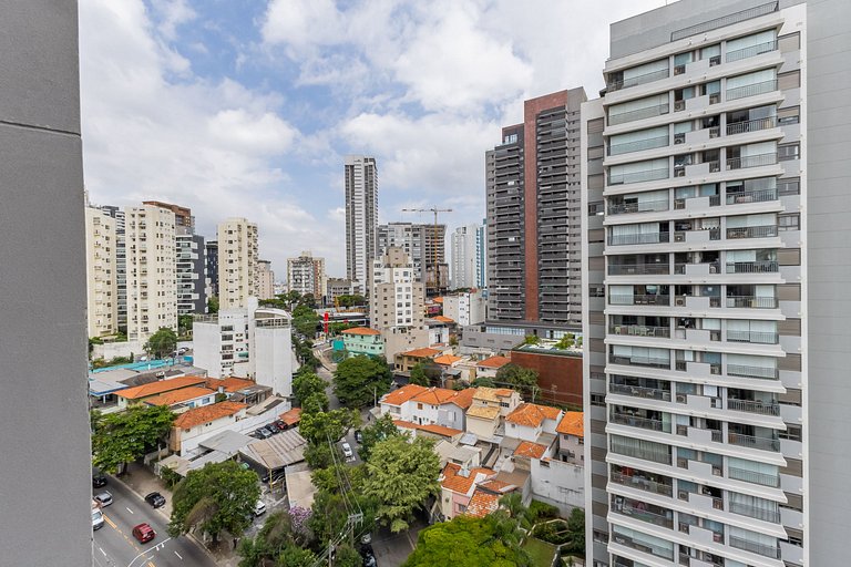 Charmoso studio C/varanda na Pompéia