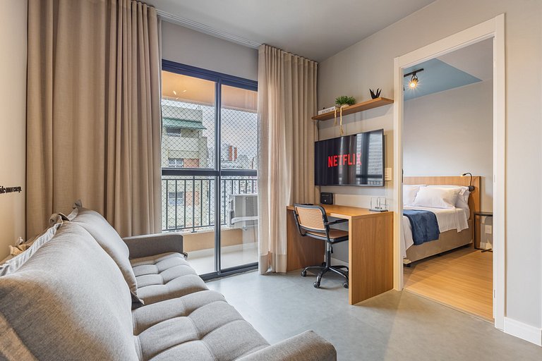 Belo apto de 2 dormitórios ao lado do Allianz