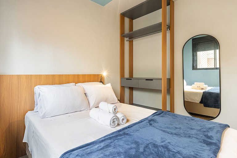 Belo apto de 2 dormitórios ao lado do Allianz