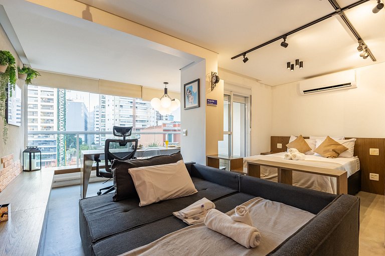 Belo apto C/vaga no coração da Consolação