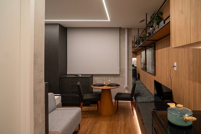 Charmoso studio no coração da Vila Olimpia