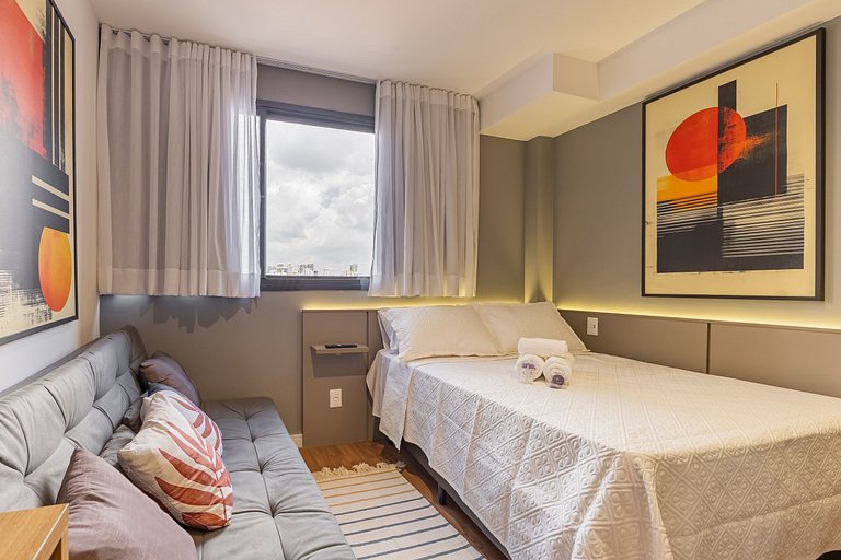 Belo studio no coração da Vila Olimpia