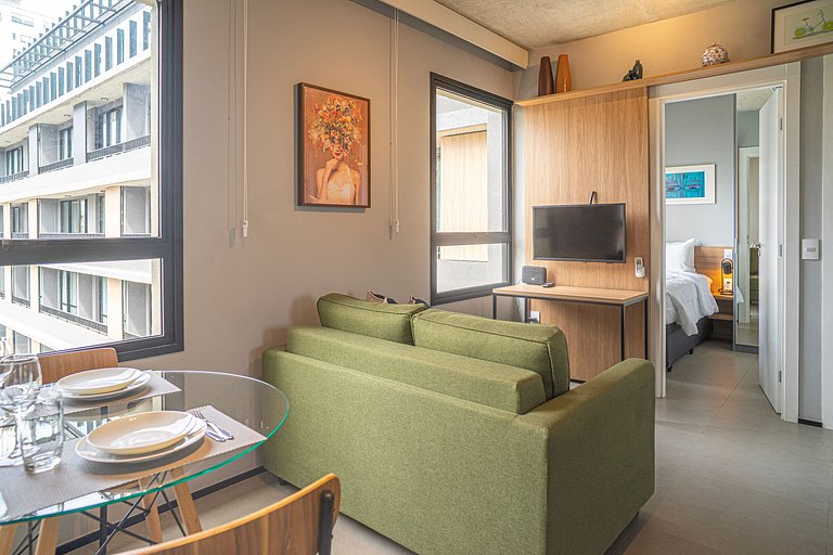 Charmoso apartamento de 2 dorms na Paulista