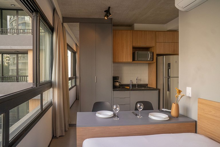 Lindo studio na Alameda Itu