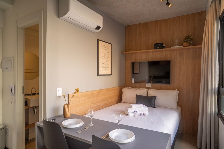 Lindo studio na Alameda Itu