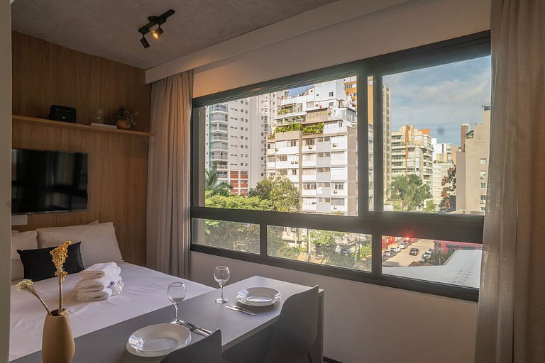 Lindo studio na Alameda Itu