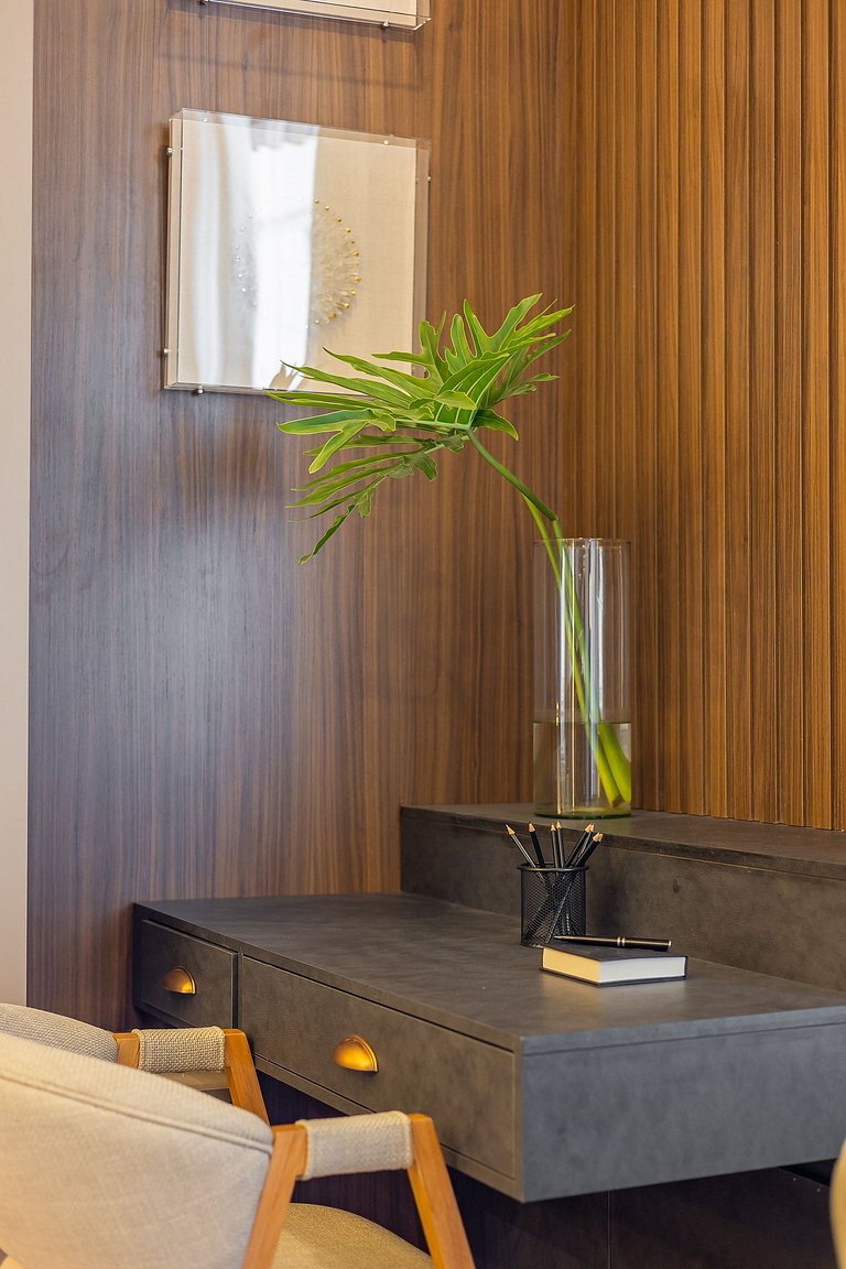 Belo flat no Jardins | Rooftop, Academia e Wi-Fi