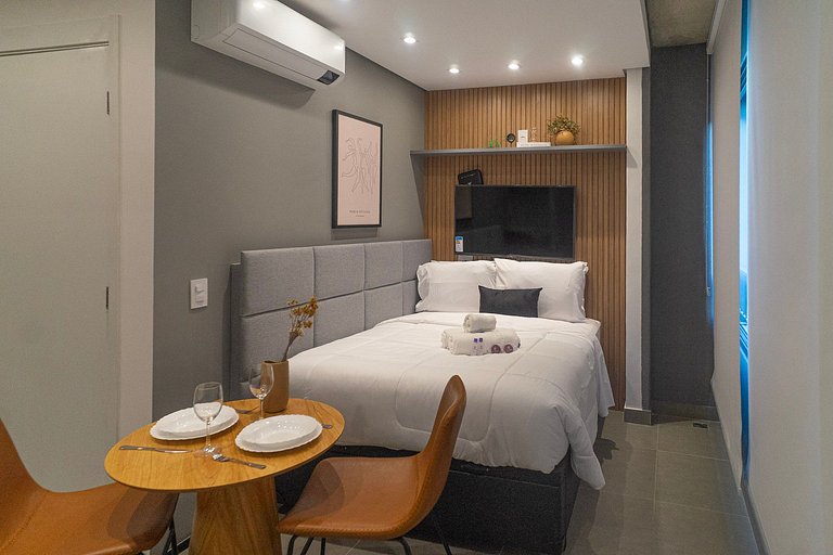 Lindo studio no coração da Alameda Itu