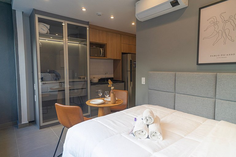 Lindo studio no coração da Alameda Itu