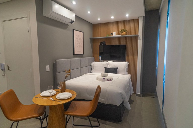 Lindo studio no coração da Alameda Itu