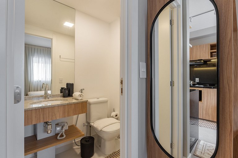 Belo studio C/varanda e piscina na Vila Mariana