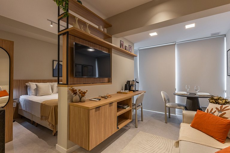 Belo studio C/varanda e piscina na Vila Mariana