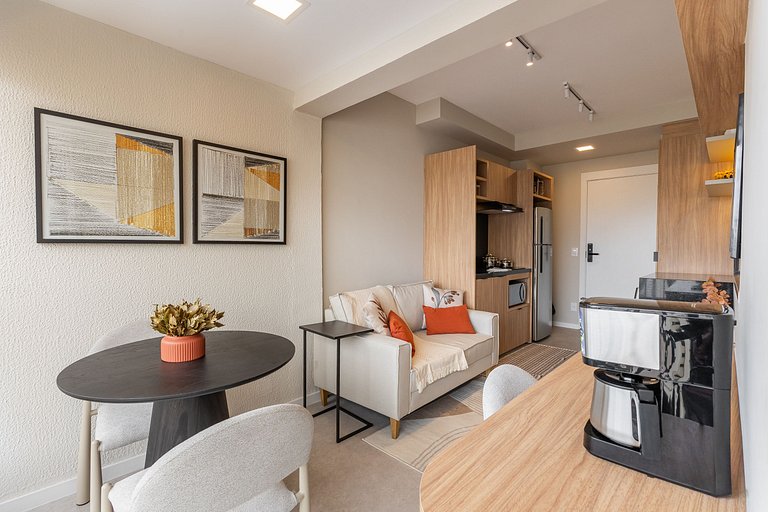 Belo studio C/varanda e piscina na Vila Mariana