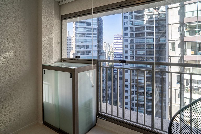 Belo studioC/cama queen na Vila Madalena