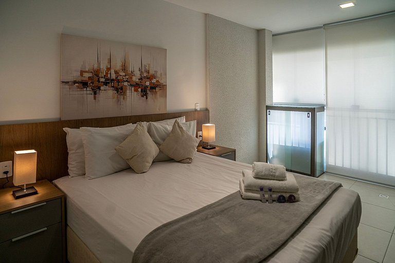 Belo studioC/cama queen na Vila Madalena