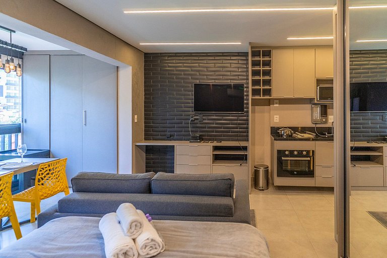 Belo studio em Pinheiros