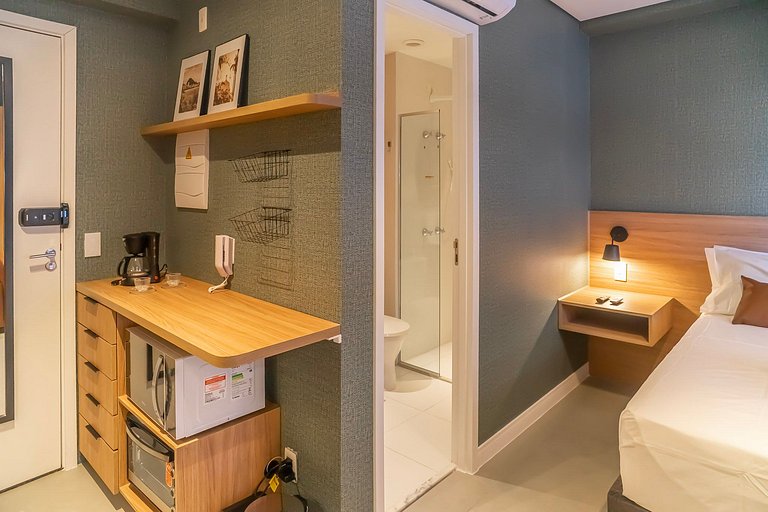 Studio novo em Pinheiros, a 450m do metrô