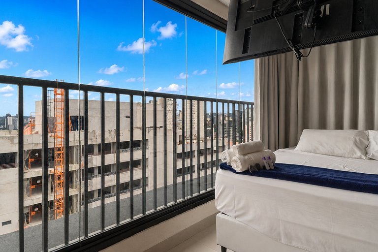 Vista Incrível, Cama Queen, 18ºAndar| Vila Olímpia