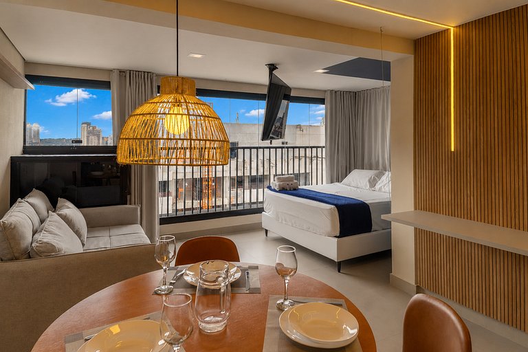 Vista Incrível, Cama Queen, 18ºAndar| Vila Olímpia