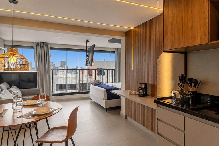 Vista Incrível, Cama Queen, 18ºAndar| Vila Olímpia