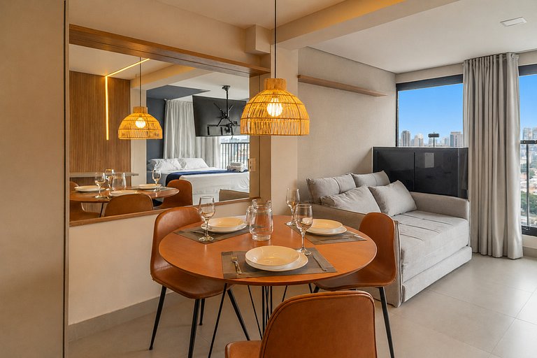 Vista Incrível, Cama Queen, 18ºAndar| Vila Olímpia