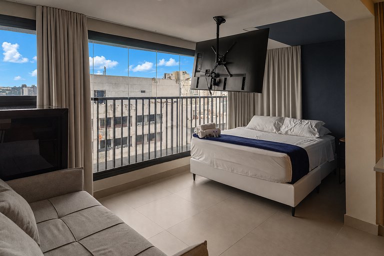 Vista Incrível, Cama Queen, 18ºAndar| Vila Olímpia