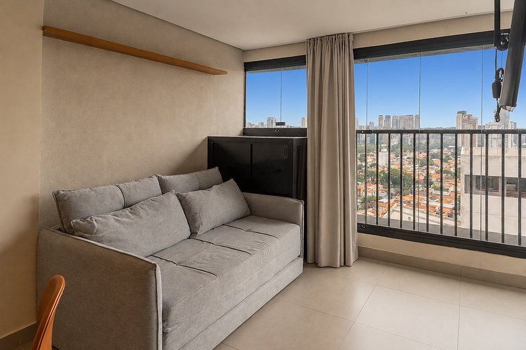 Vista Incrível, Cama Queen, 18ºAndar| Vila Olímpia