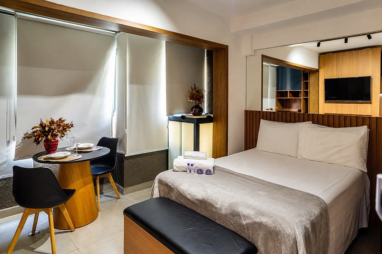 Studio C/cama queen | Piscina | Avenida Paulista