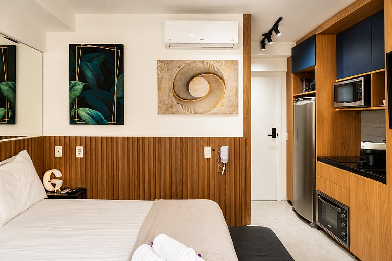 Studio C/cama queen | Piscina | Avenida Paulista