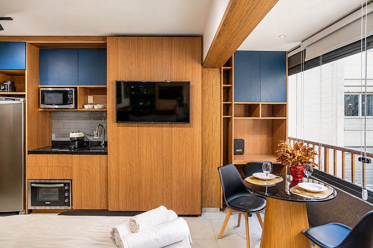 Studio C/cama queen | Piscina | Avenida Paulista