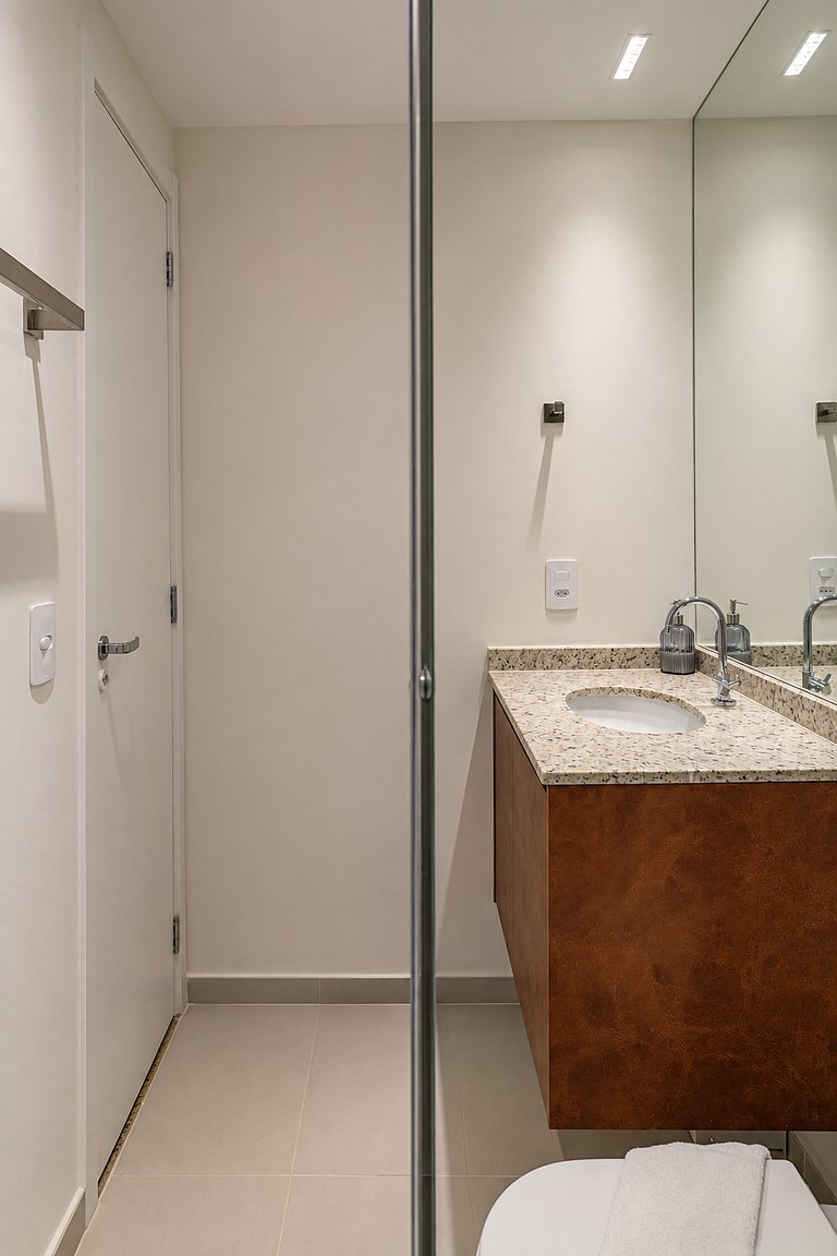 Vila Olimpia | 1Dorm | Piscina, varanda e academia
