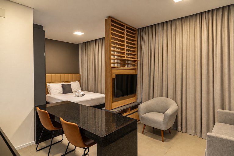 Faria Lima | Sauna, piscina e vista panorâmica