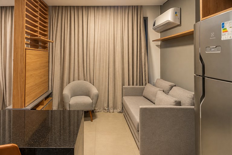 Faria Lima | Sauna, piscina e vista panorâmica
