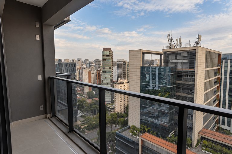 Faria Lima | Sauna, piscina e vista panorâmica