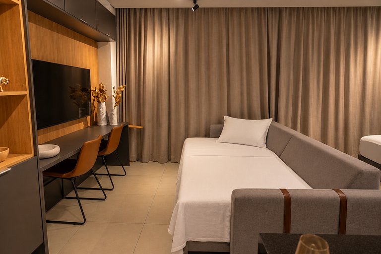 Faria Lima | Piscina, sauna e academia | 24°andar
