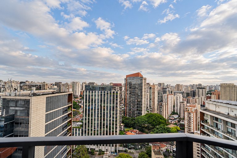 Faria Lima | Piscina, sauna e academia | 24°andar