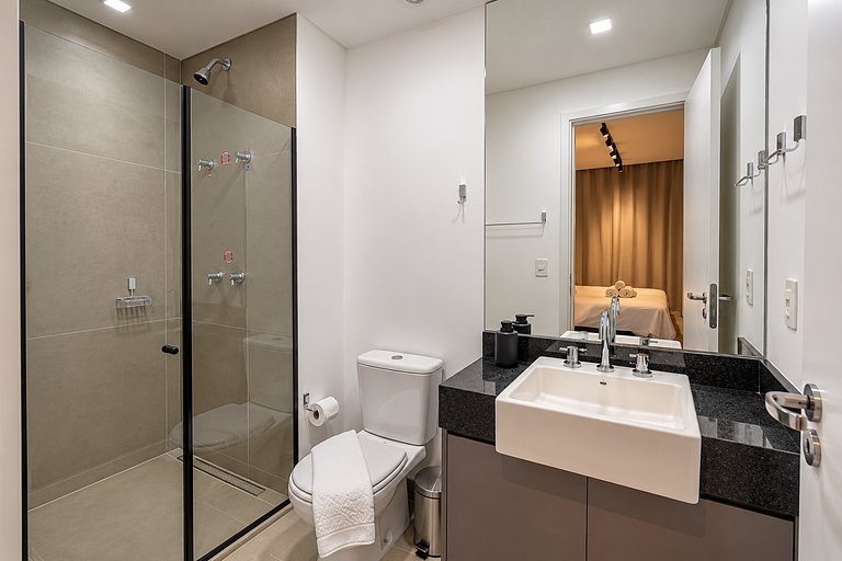 Faria Lima | Piscina, sauna e academia | 24°andar